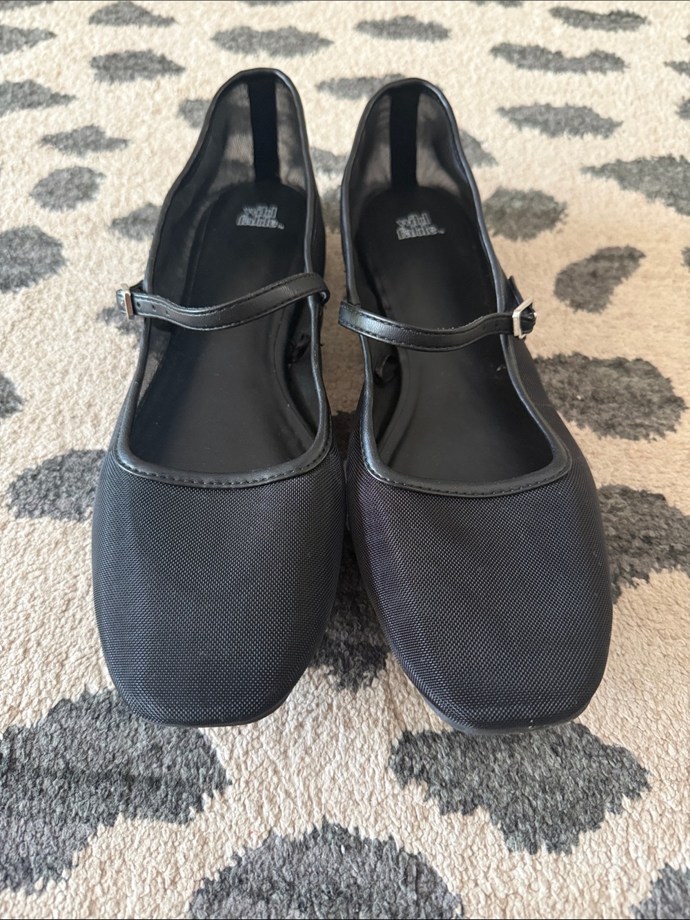 wild fable Black Square-Toe Mary Jane Flats
